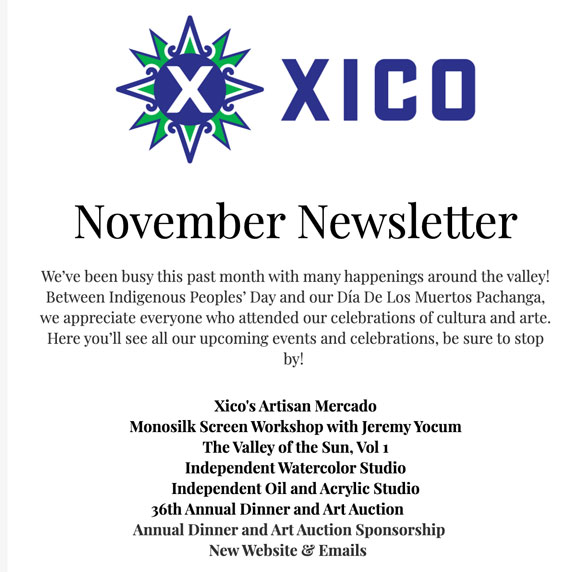 Xico November 2023 Newsletter